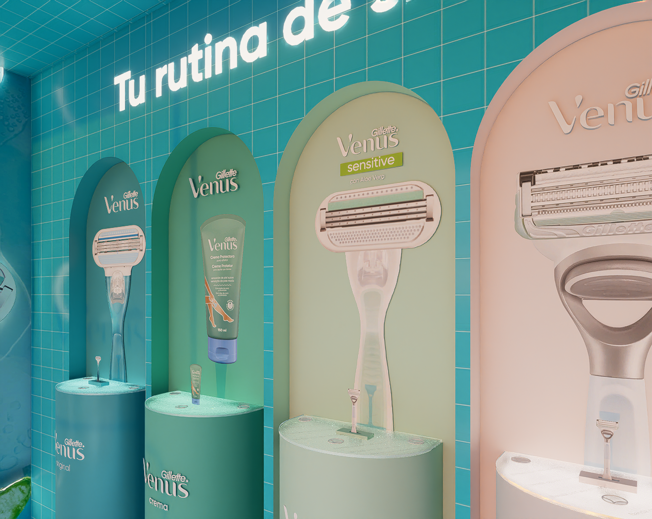 Gillette Venus — El producto, protagonista.